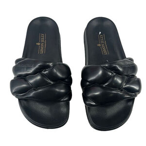 Lemon Jelly slides cocoon squishy braid looking soft comfort sz 5.5